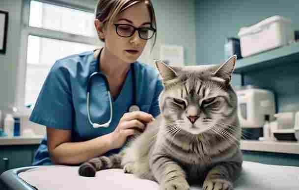 Senior cat meowing during vet checkup – why cats meow