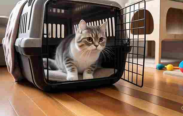new cate is being brought to new home