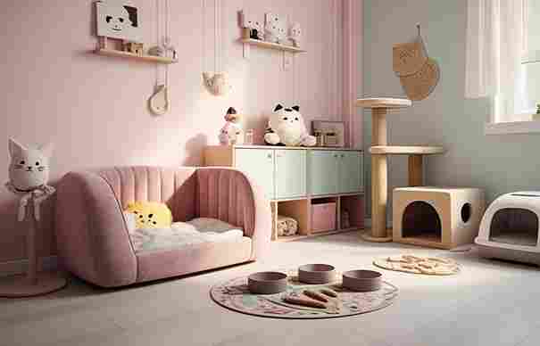safe room set up for the new coming cat