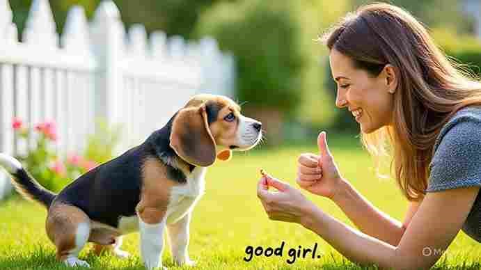  Puppy potty training success with treats and praise during 7-day toilet routine
