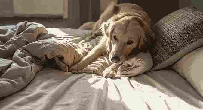Why Does My Dog Dig on My Bed