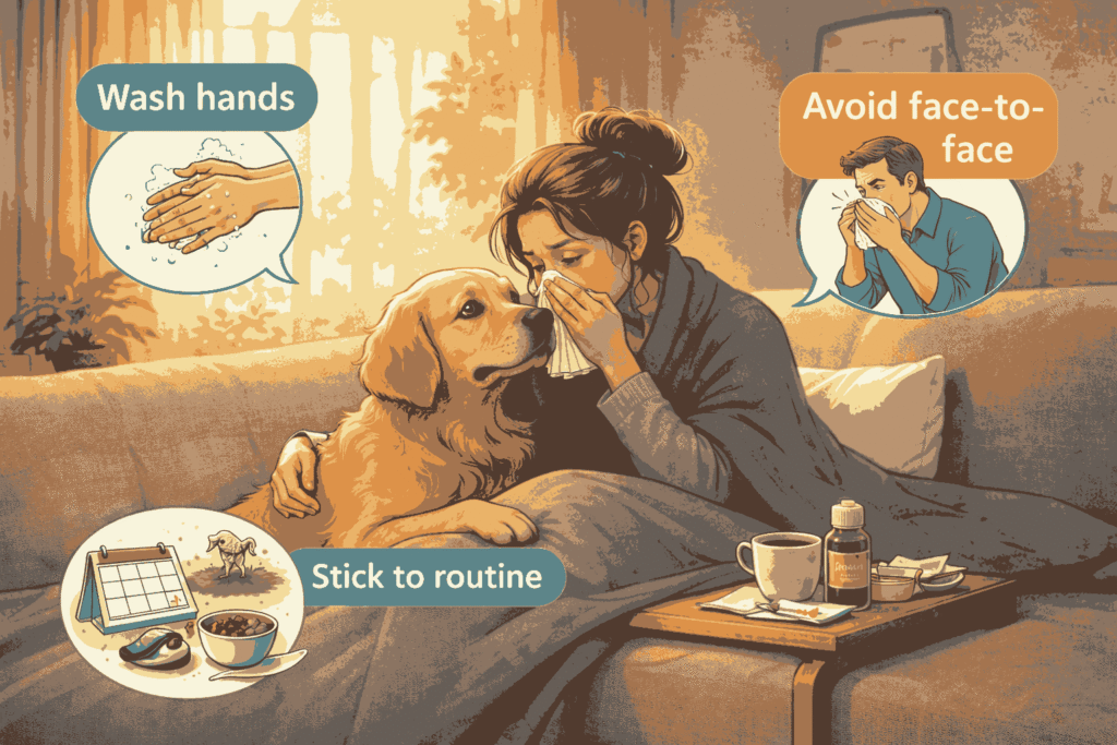 Care for Your Dog If You’re Sick at Home
