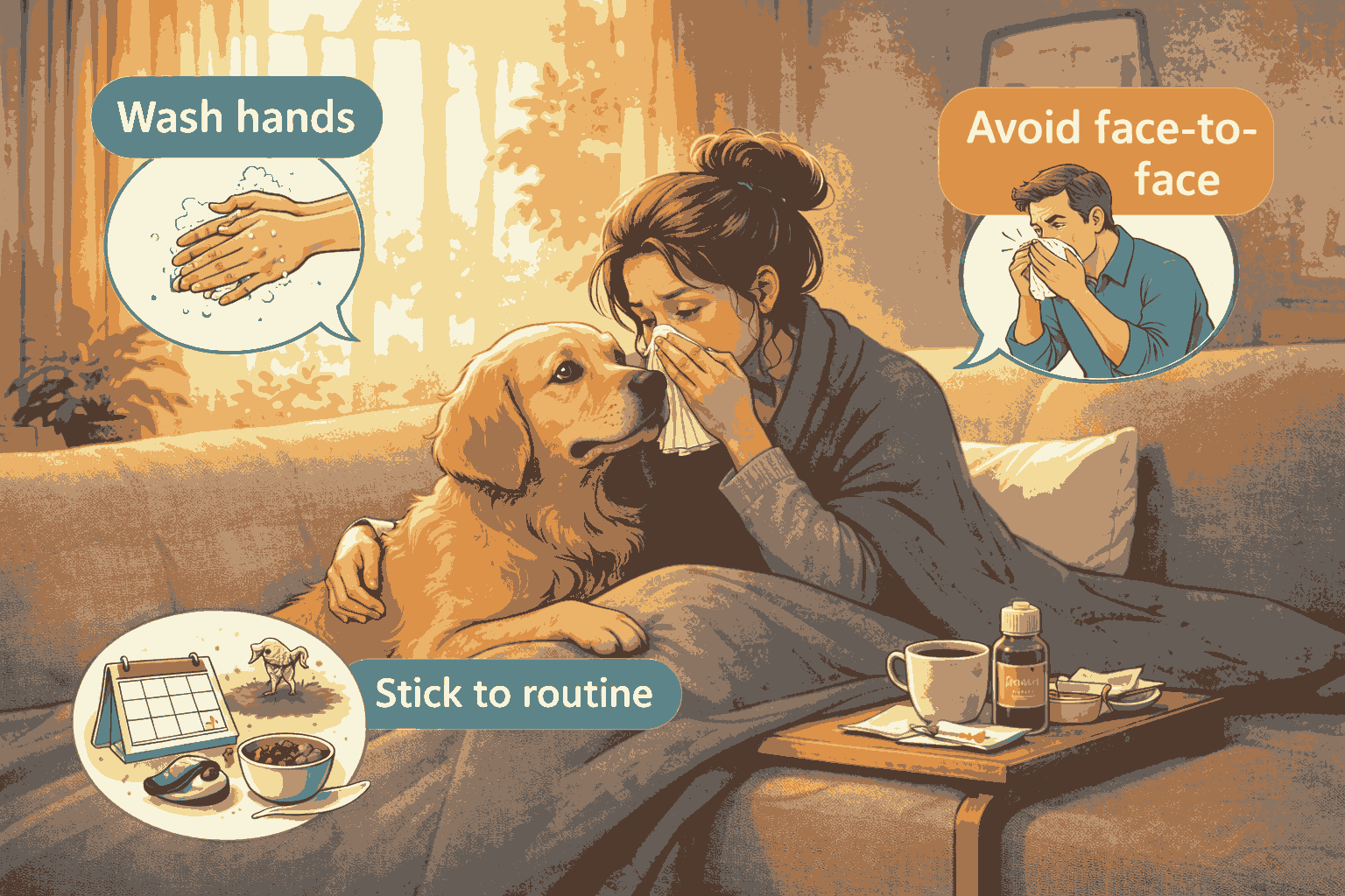 Care for Your Dog If You’re Sick at Home